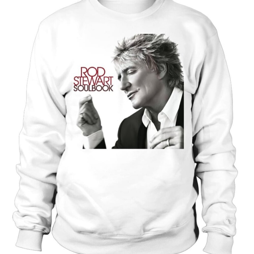Rod Stewart Soulbook Sweatshirt Rock Music Album Graphic Retro